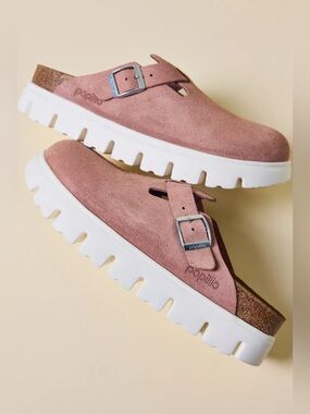 NWT Birkenstock Women's Boston Chunky Suede Clogs